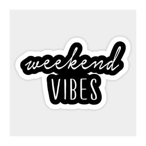 Logo WEEKEND VIBES - Mode décontractée esprit week-end et détente